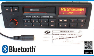 BMW Bavaria C Business RDS Bluetooth 5.0 +AUX-IN E36 E34 E30 Z3 E28